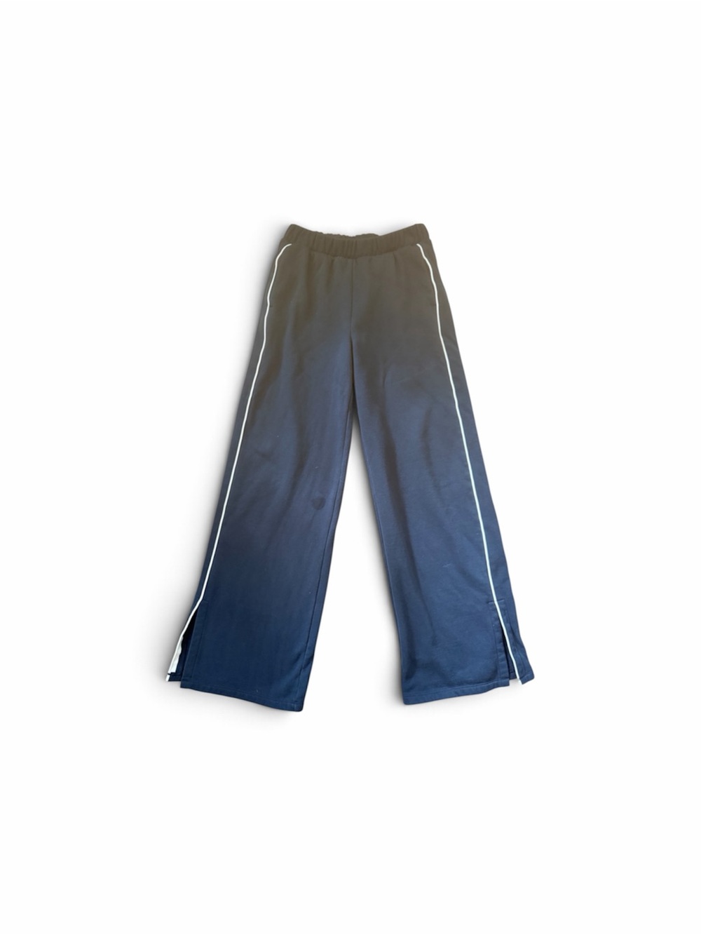 Beyond Yoga Navy Track Pants with White Piping